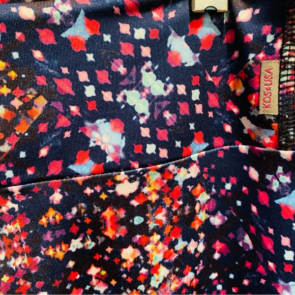 Multi-Colored Mid Rise Workout Leggings | M - Picture 2 of 4